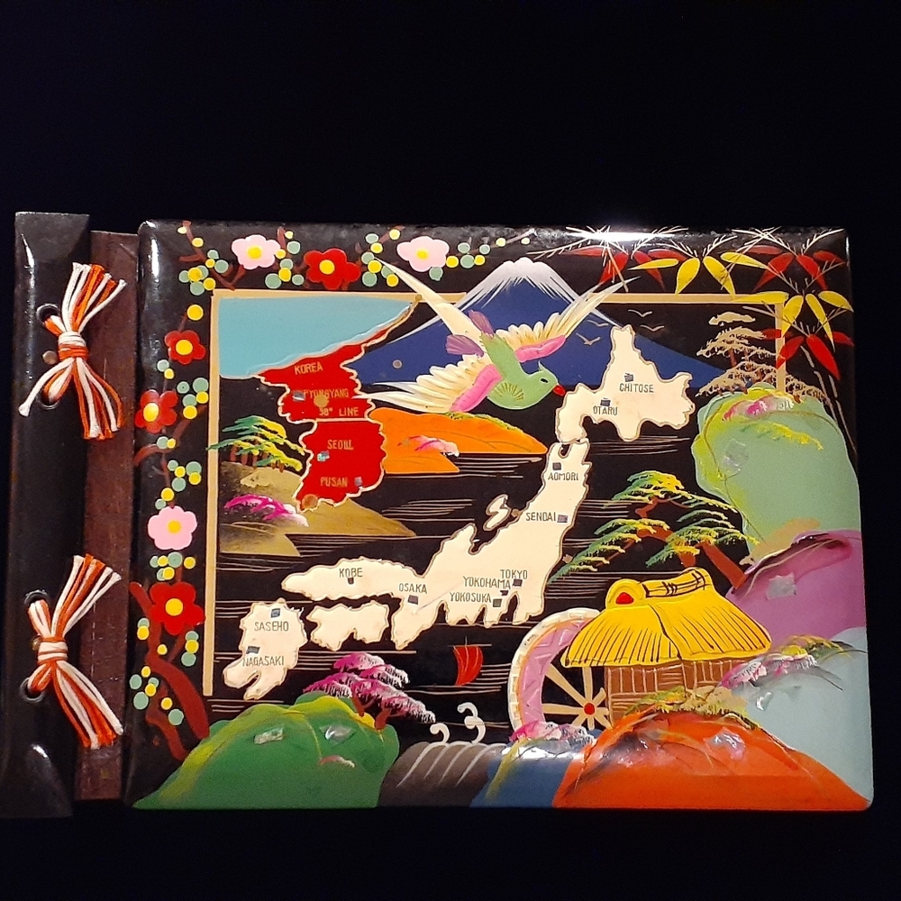 Vintage Japanese Lacquer Photo Album/Scrapbook